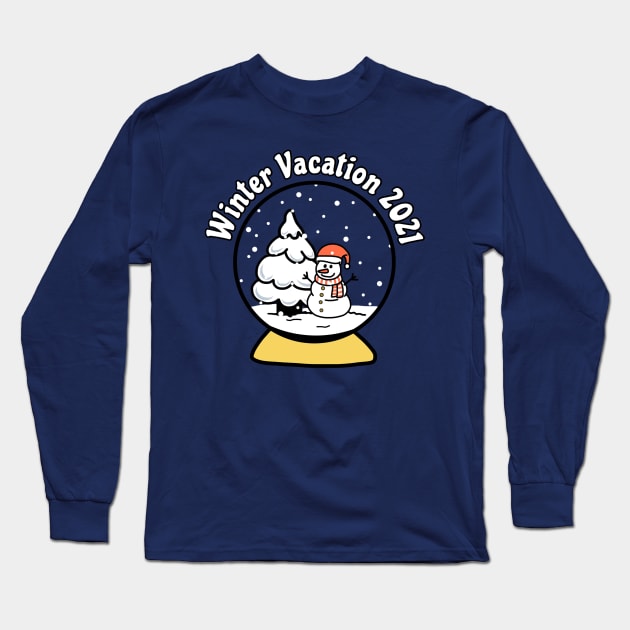 Winter Vacation 2021 Long Sleeve T-Shirt by faiiryliite